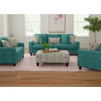 Gabriela 2 Pc. Blue Living Room