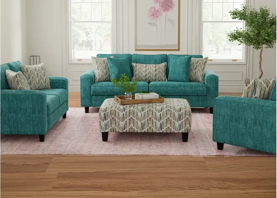 Gabriela 2 Pc. Blue Living Room