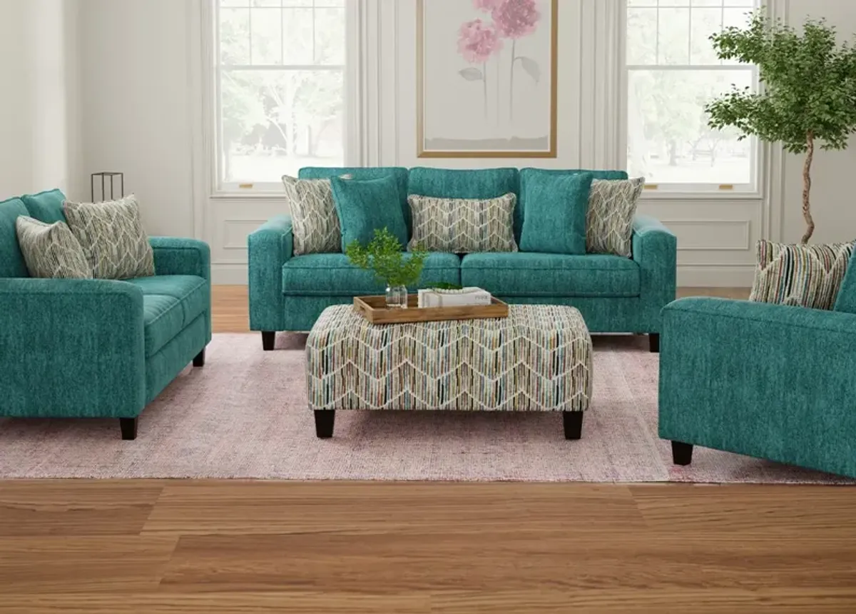 Gabriela 2 Pc. Blue Living Room