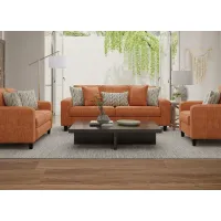 Gabriela 2 Pc. Orange Living Room
