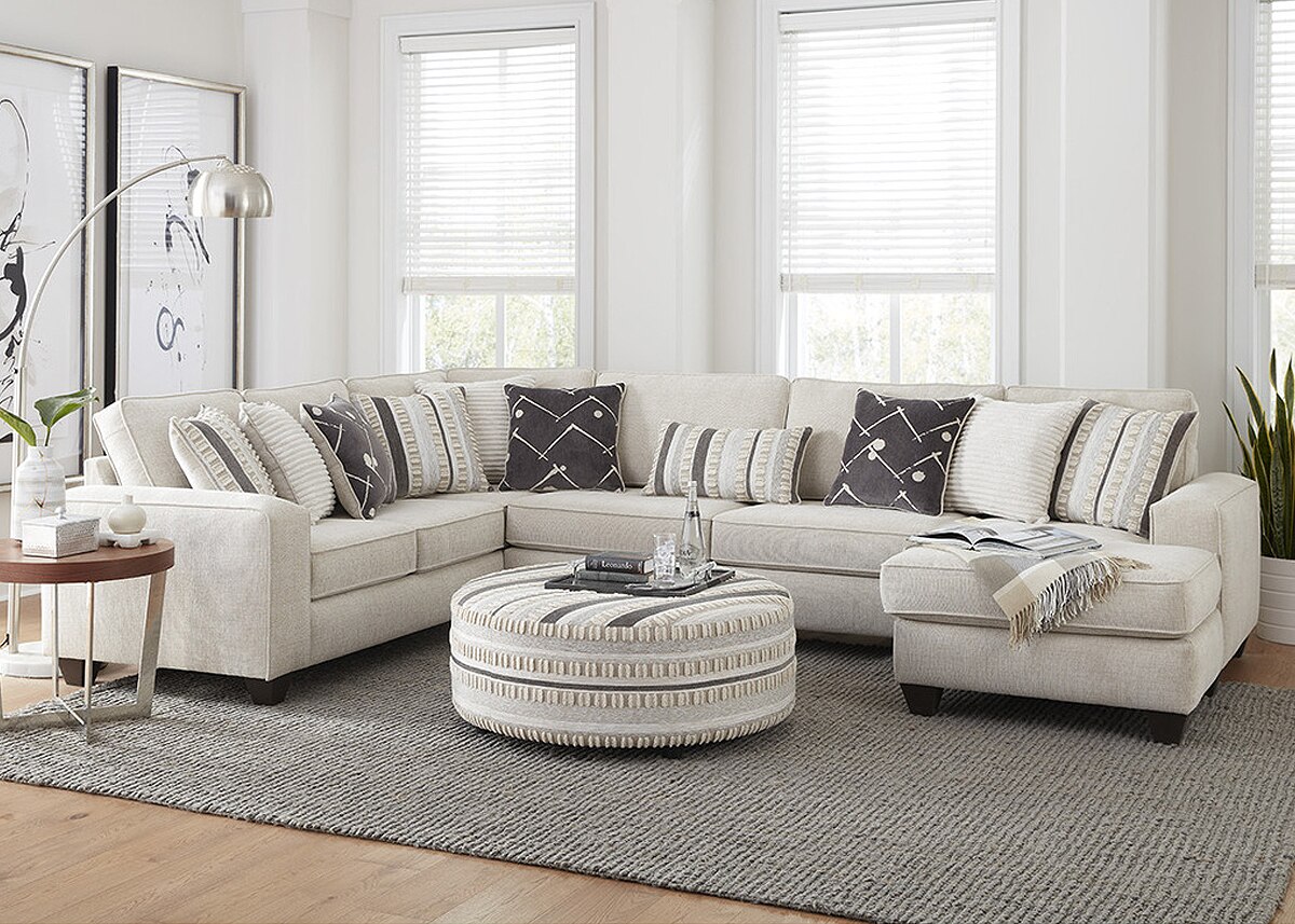 Linnea Beige 3 Pc. Sectional