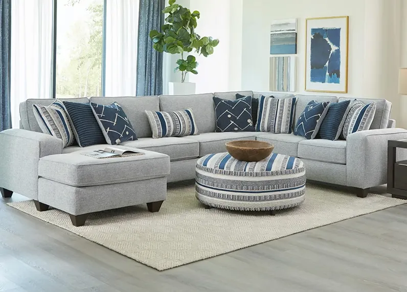 Linnea Gray 3 Pc. Sectional (Reverse)