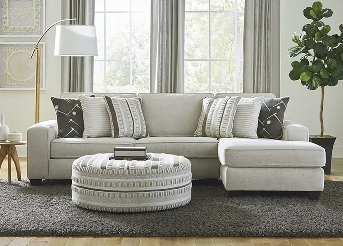 Linnea Beige 2 Pc. Sectional  W/ Chaise