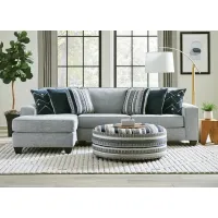 Linnea Gray 2 Pc. Sectional W/ Chaise (Reverse)