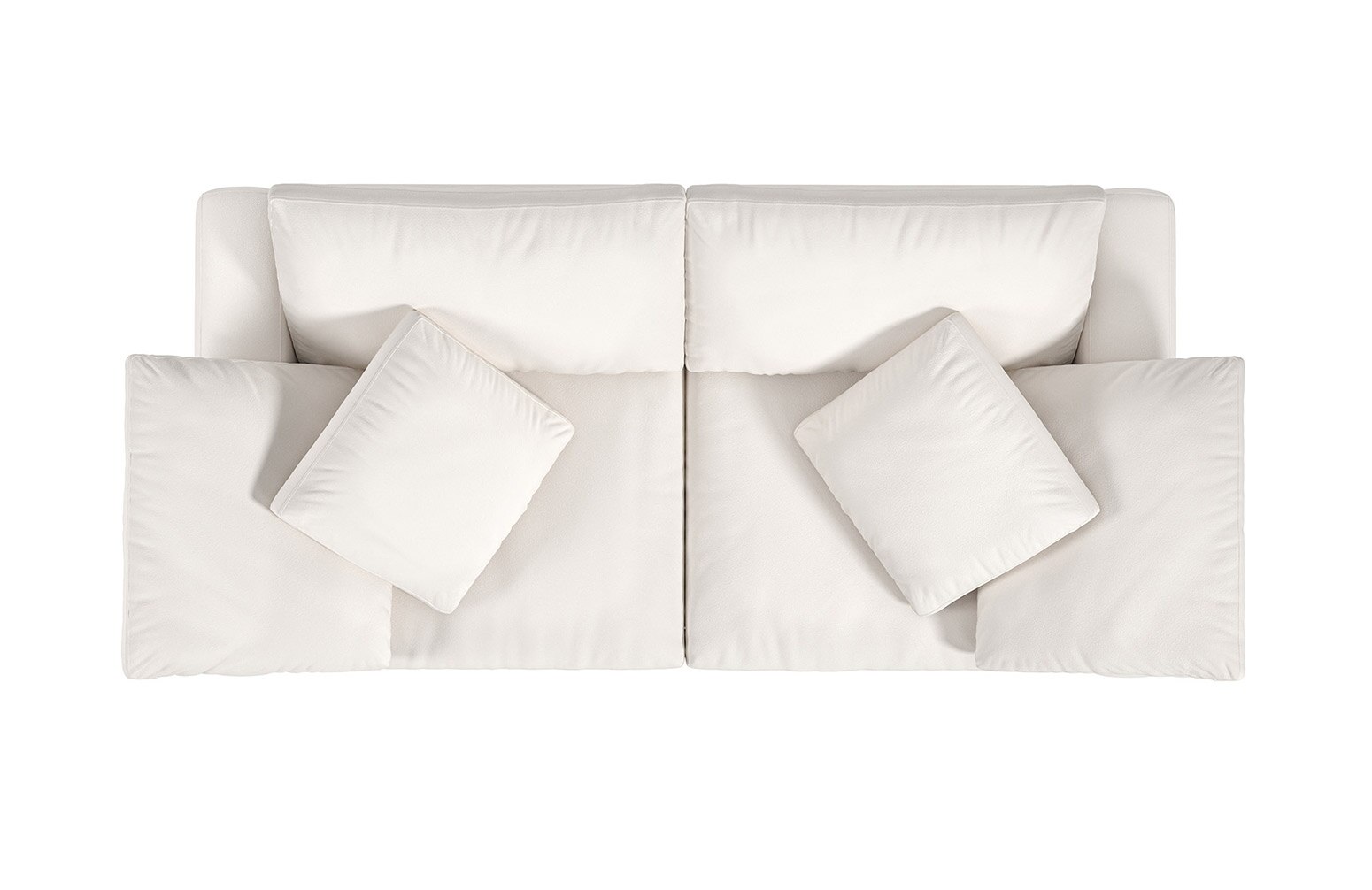Abbey Pearl Luxury Cotton 2-Seat Modular Sofa