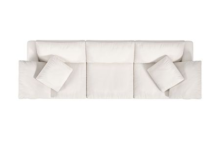 Abbey Pearl Luxury Cotton 3-Seat Modular Sofa
