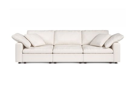 Abbey Pearl Luxury Cotton 3-Seat Modular Sofa