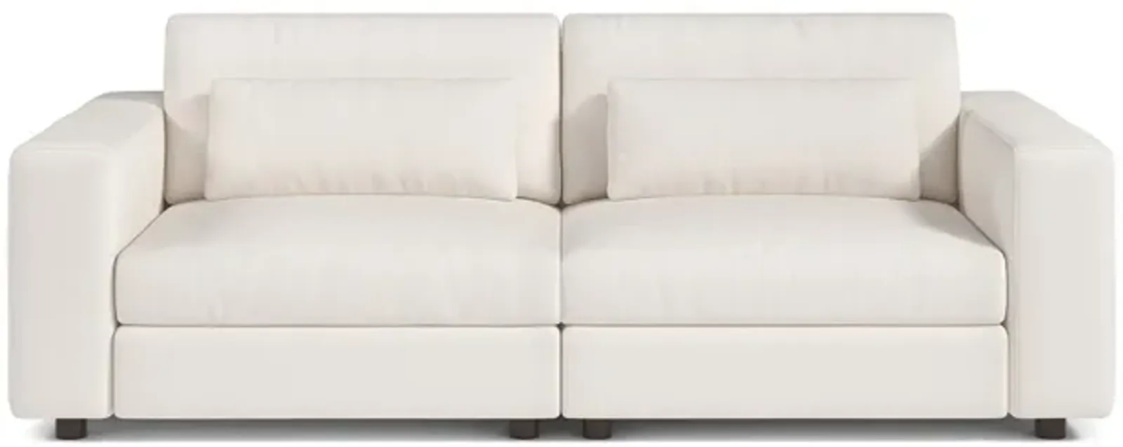 Savoy Pearl Luxury Cotton 2-Seat Modular Sofa