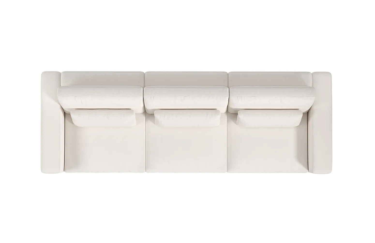 Savoy Pearl Luxury Cotton 3-Seat Modular Sofa