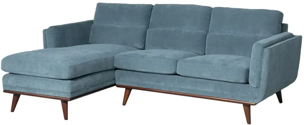 Savita Blue 2 Pc. Sectional (Reverse)