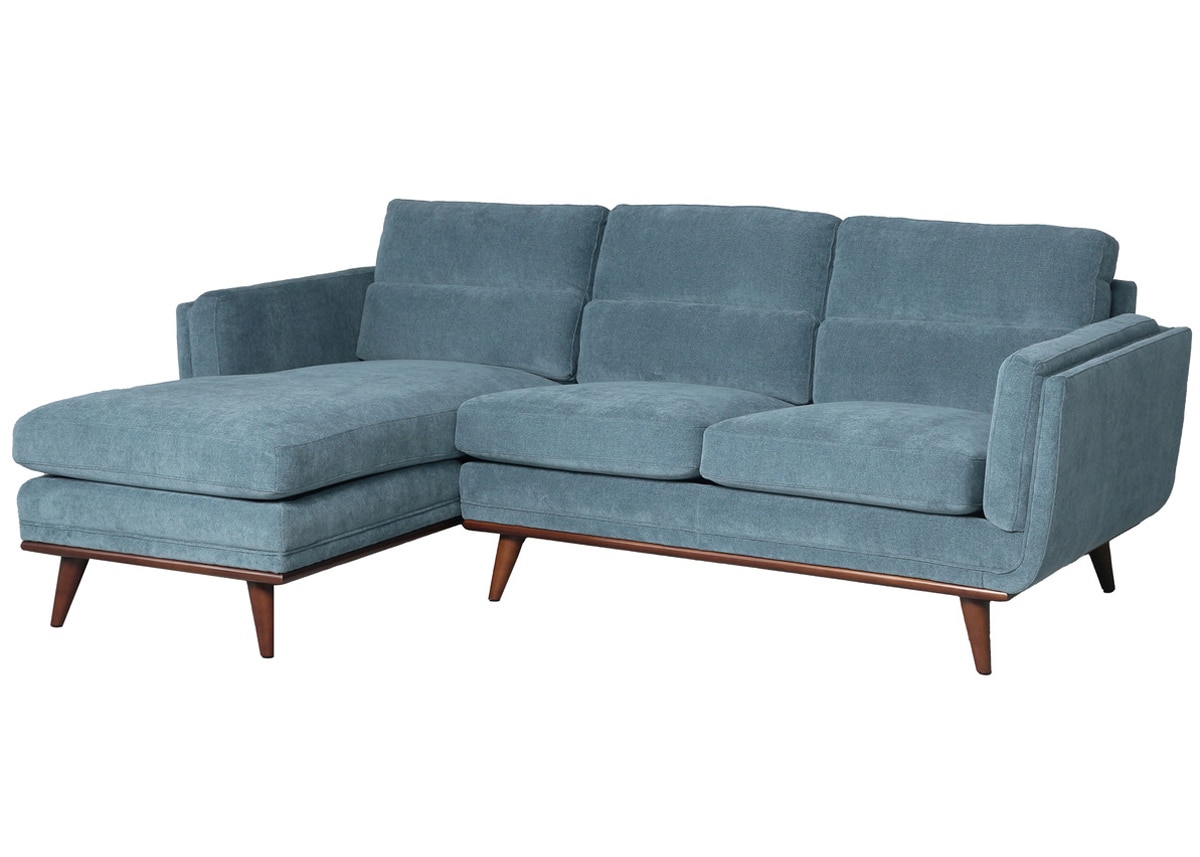 Savita Blue 2 Pc. Sectional (Reverse)