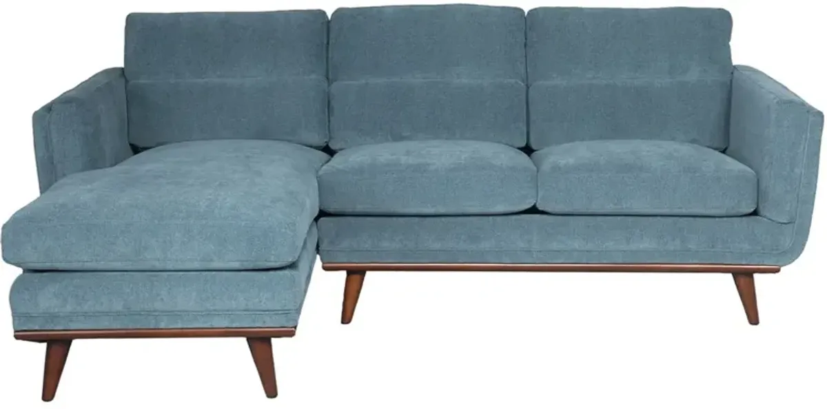 Savita Blue 2 Pc. Sectional (Reverse)