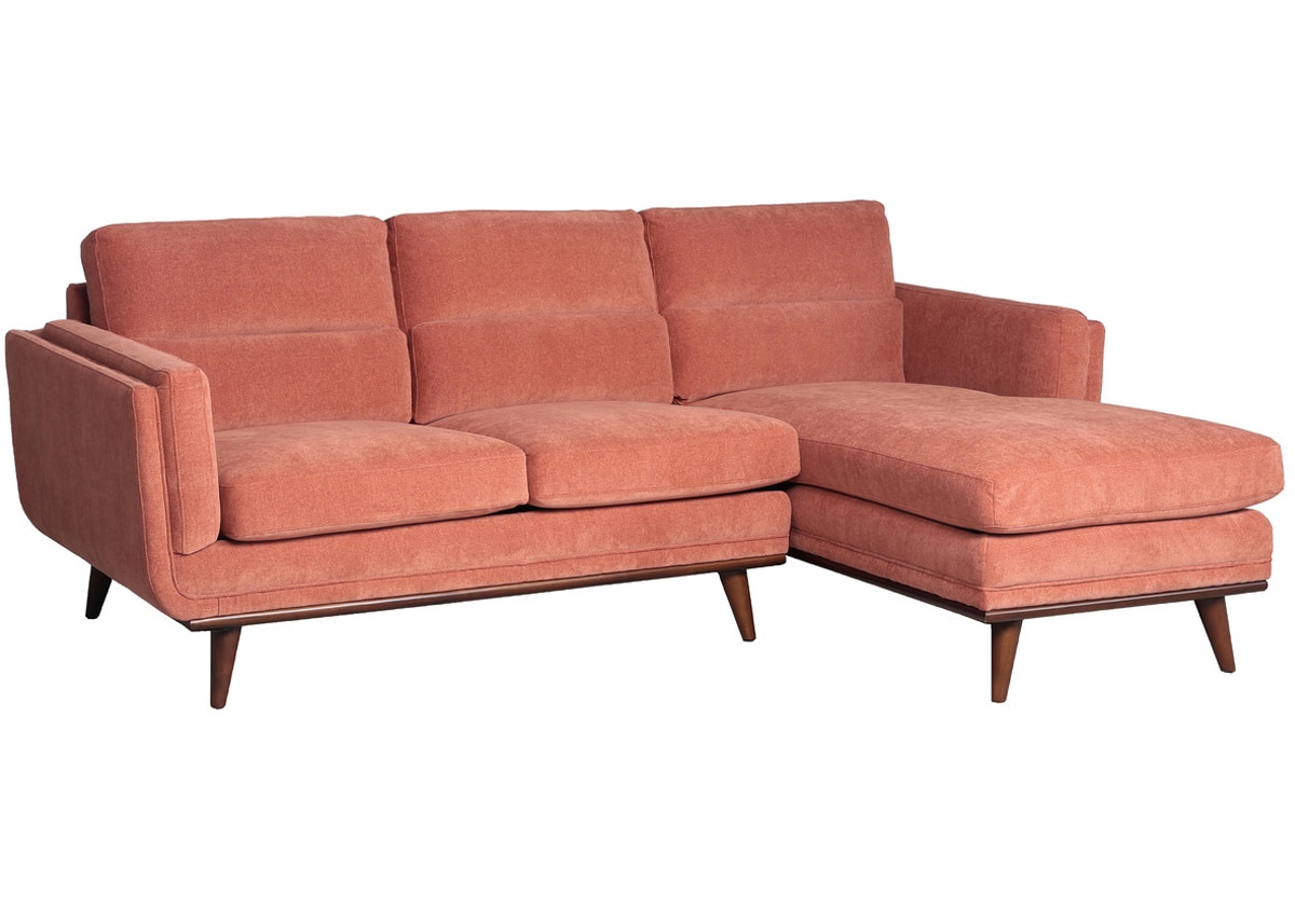 Savita Orange 2 Pc. Sectional