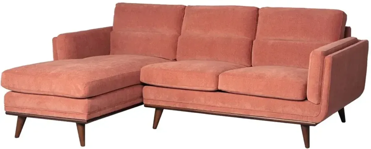 Savita Orange 2 Pc. Sectional (Reverse)