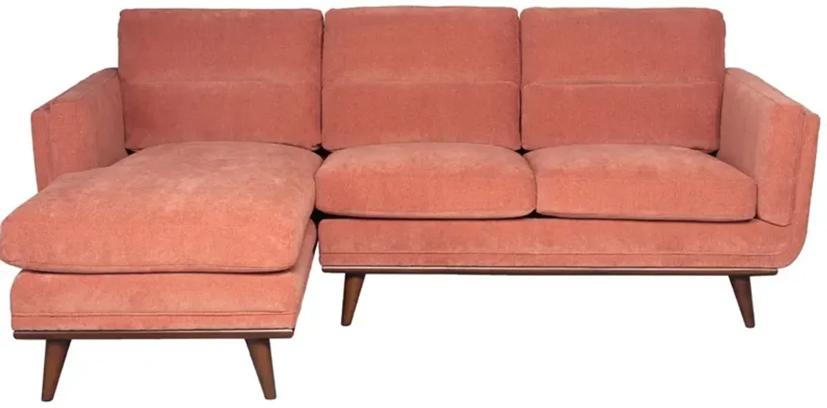 Savita Orange 2 Pc. Sectional (Reverse)