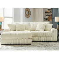 Dolly White 2 Pc. Sectional W/ Chaise (Reverse)