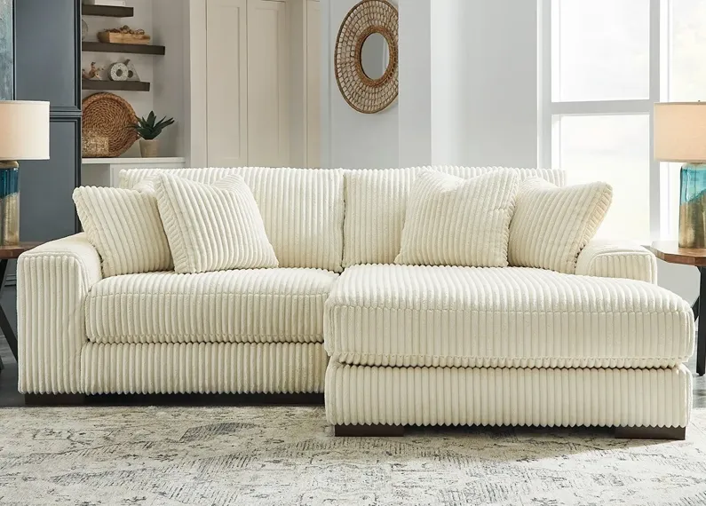 Dolly White 2 Pc. Sectional W/ Chaise