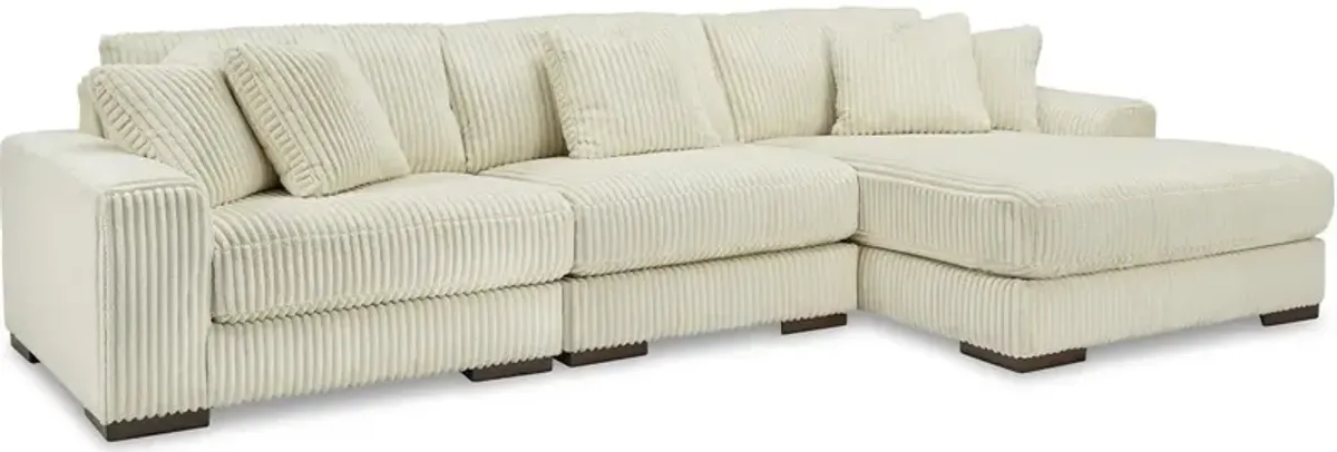 Dolly White 3 Pc. Sectional W/ Chaise