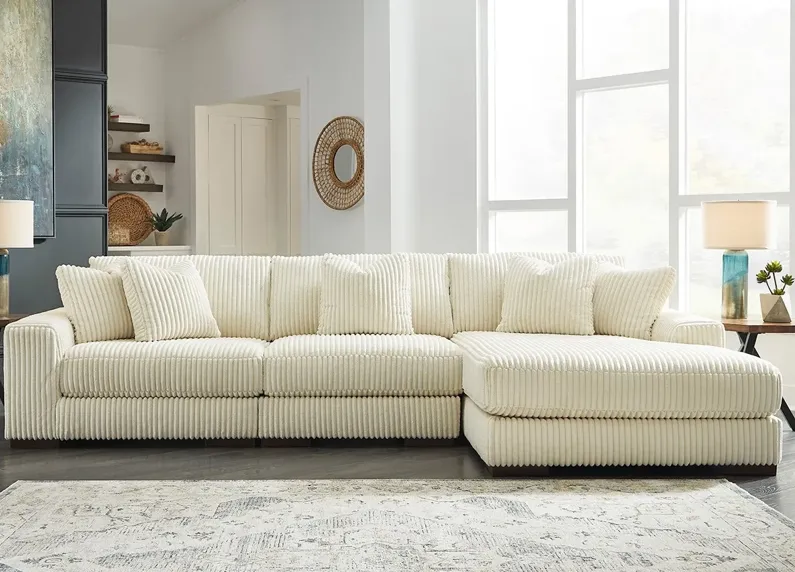 Dolly White 3 Pc. Sectional W/ Chaise