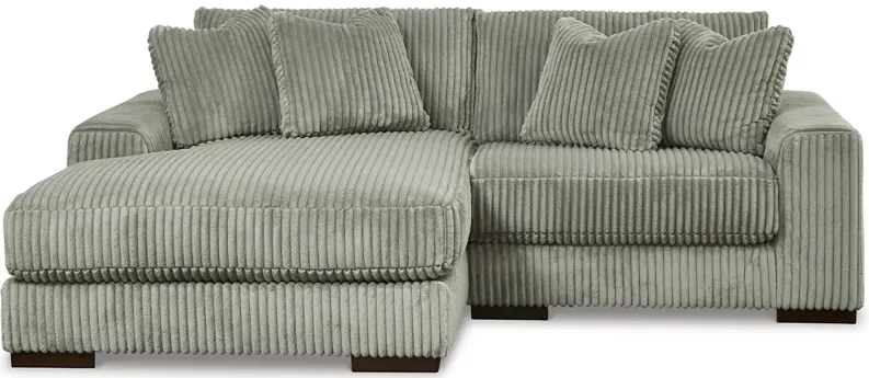 Dolly Gray 2 Pc. Sectional W/ Chaise (Reverse)