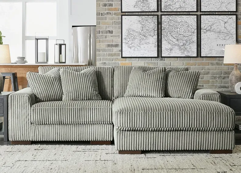 Dolly Gray 2 Pc. Sectional W/ Chaise