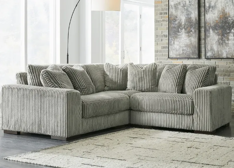 Dolly Gray 3 Pc. Sectional