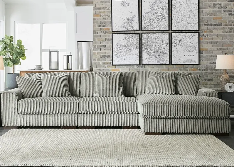 Dolly Gray 3 Pc. Sectional W/ Chaise