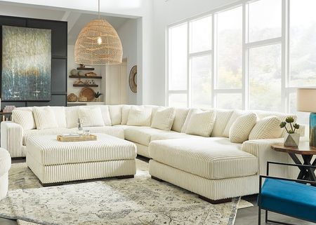 Dolly White 6 Pc. Sectional W/ Chaise