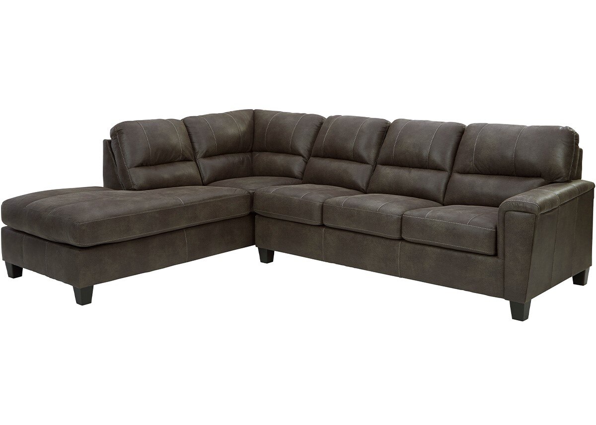 Maywood Gray 2 Pc. Sectional (Reverse)