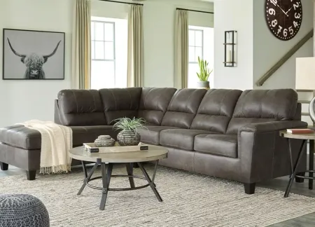 Maywood Gray 2 Pc. Sectional (Reverse)