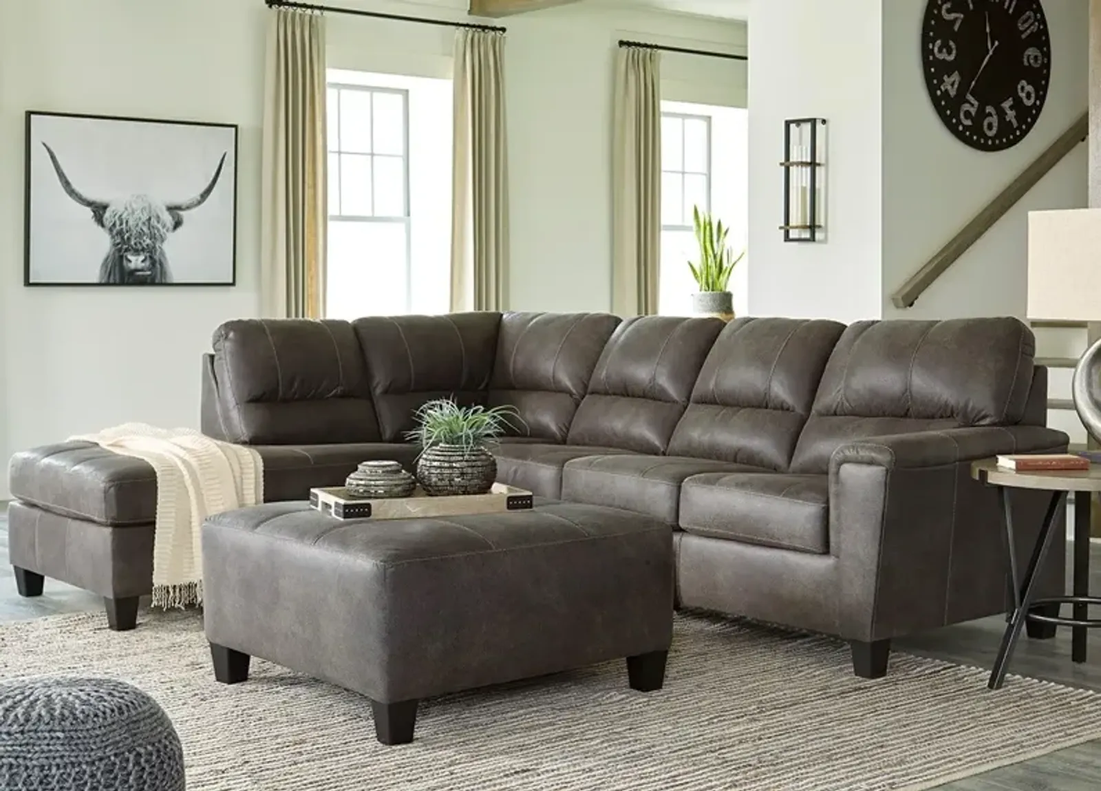 Maywood 2 Pc. Sectional W/ Full Sleeper (Reverse)