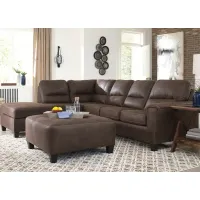 Maywood Brown 2 Pc. Sectional (Reverse)