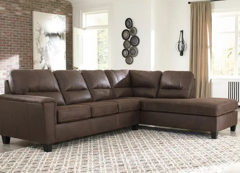 Maywood Brown 2 Pc. Sectional