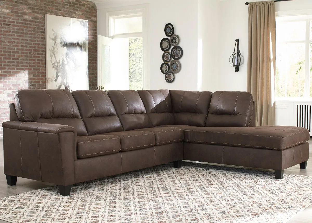 Maywood Brown 2 Pc. Sectional