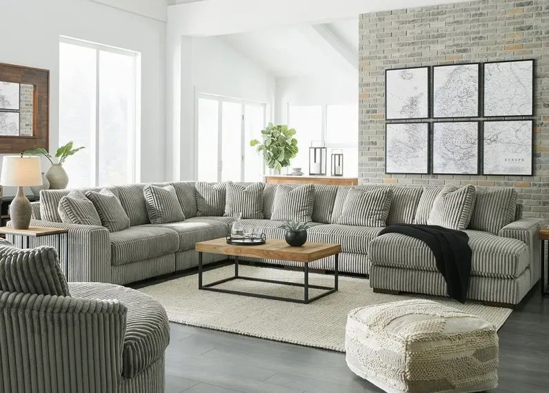 Dolly Gray 6 Pc. Sectional W/ Chaise