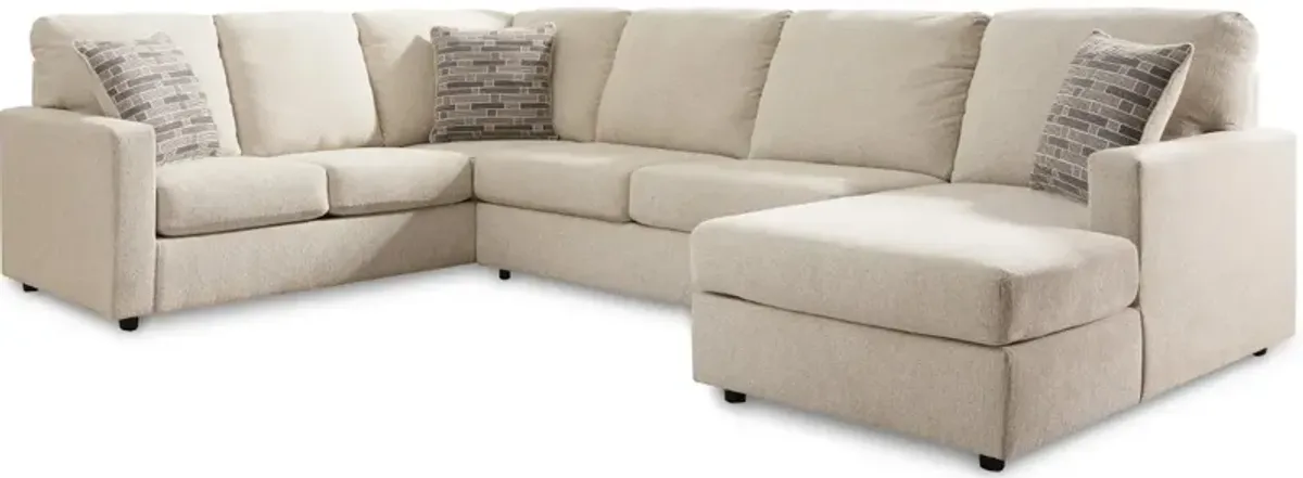 Harris Taupe 3 Pc. Sectional W/ Chaise