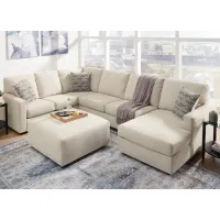 Harris Taupe 3 Pc. Sectional W/ Chaise