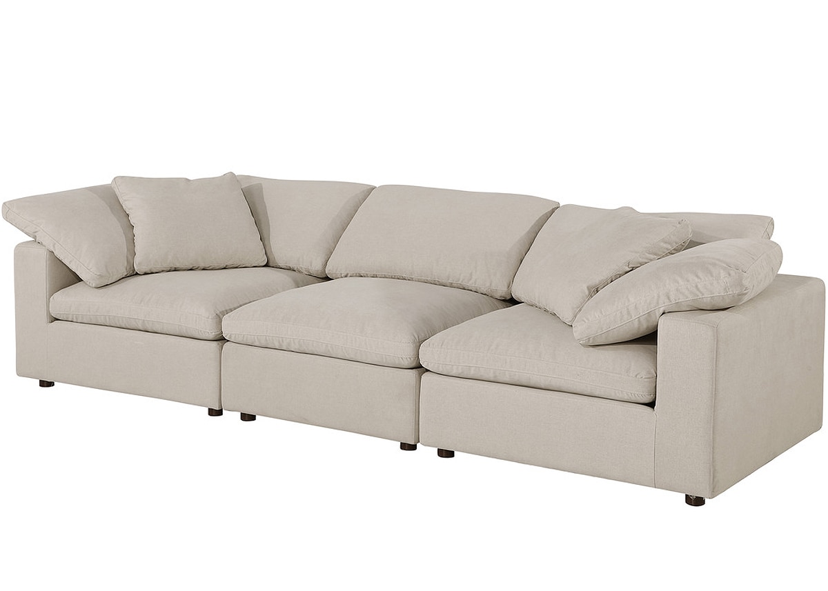 Aabria Beige 3 Pc. Sectional