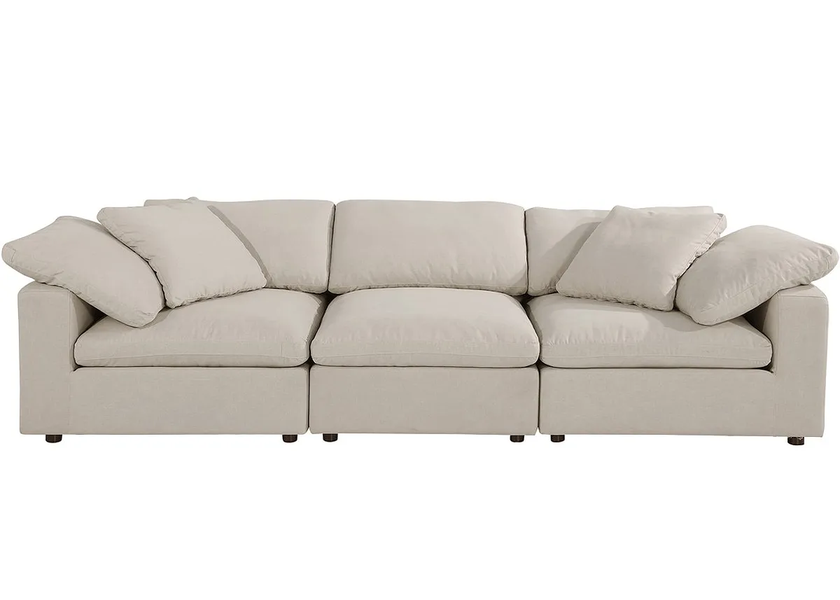 Aabria Beige 3 Pc. Sectional