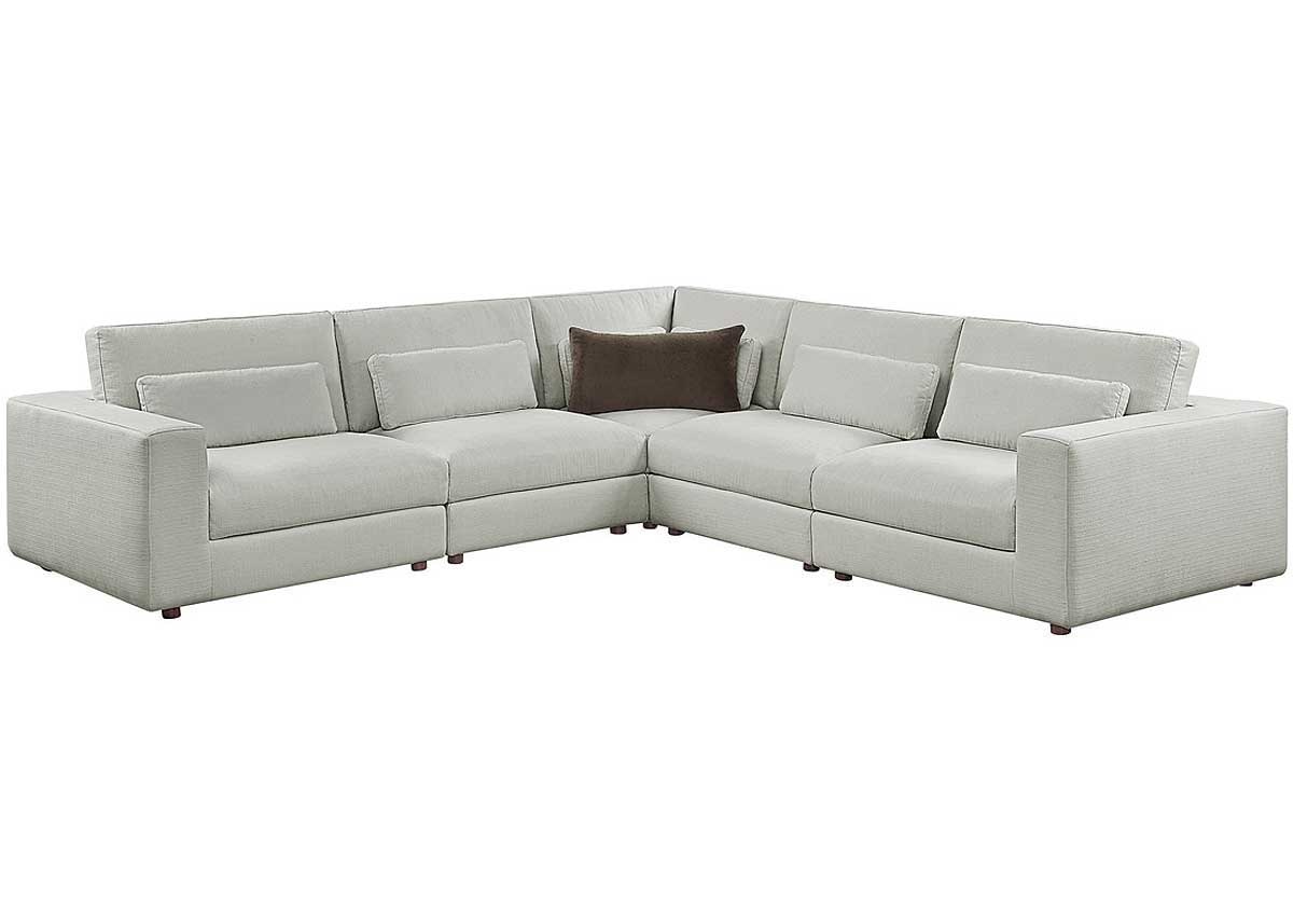 Enoki Ivory 5 Pc. Sectional