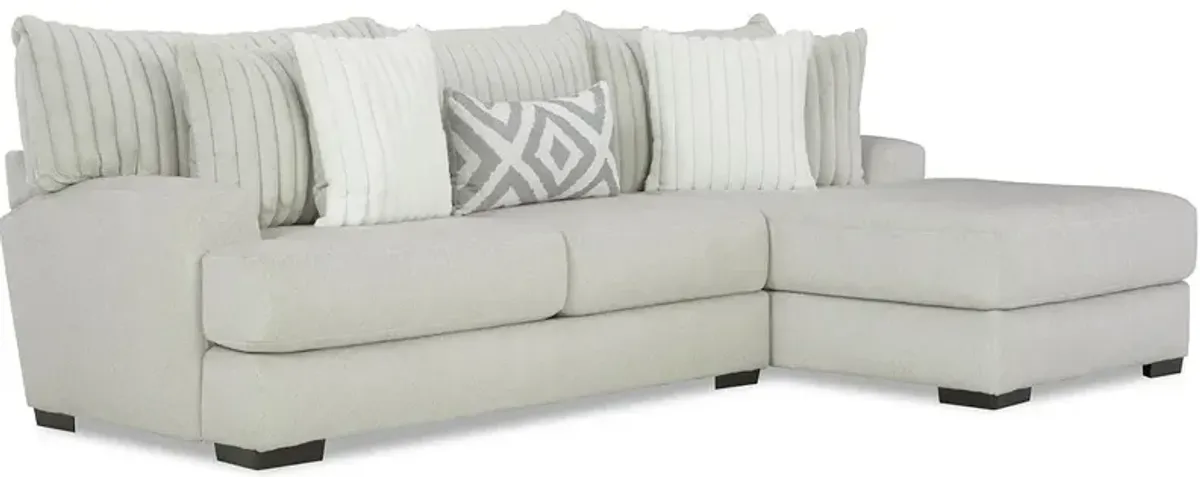 Rupa Gray 2 Pc. Sectional W/ Chaise