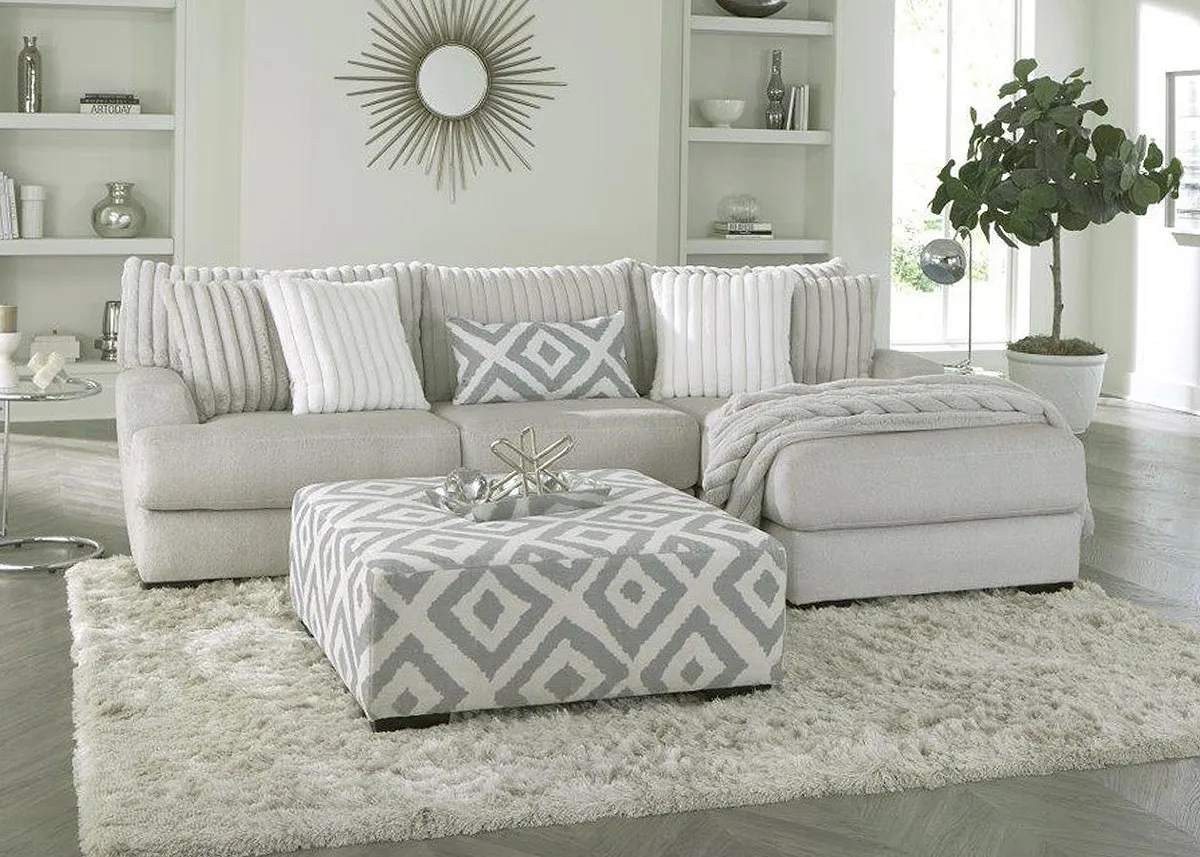 Rupa Gray 2 Pc. Sectional W/ Chaise