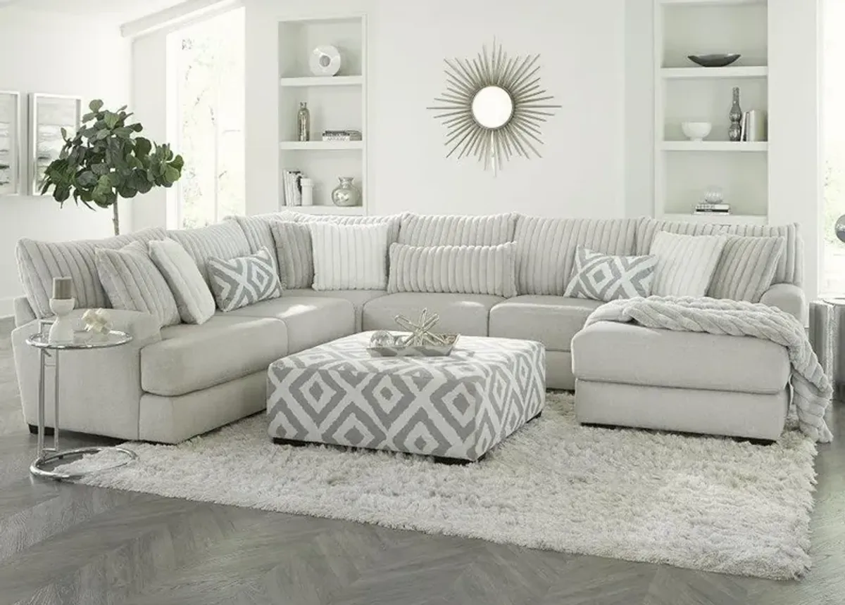 Rupa Gray 3 Pc. Sectional W/ Chaise