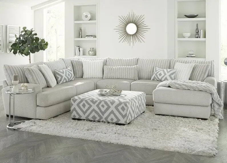 Rupa Gray 3 Pc. Sectional W/ Chaise