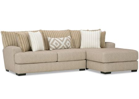 Rupa Brown 2 Pc. Sectional W/ Chaise