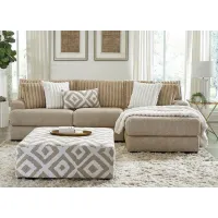 Rupa Brown 2 Pc. Sectional W/ Chaise