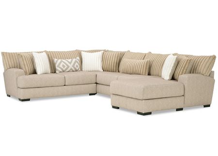 Rupa Brown 3 Pc. Sectional W/ Chaise