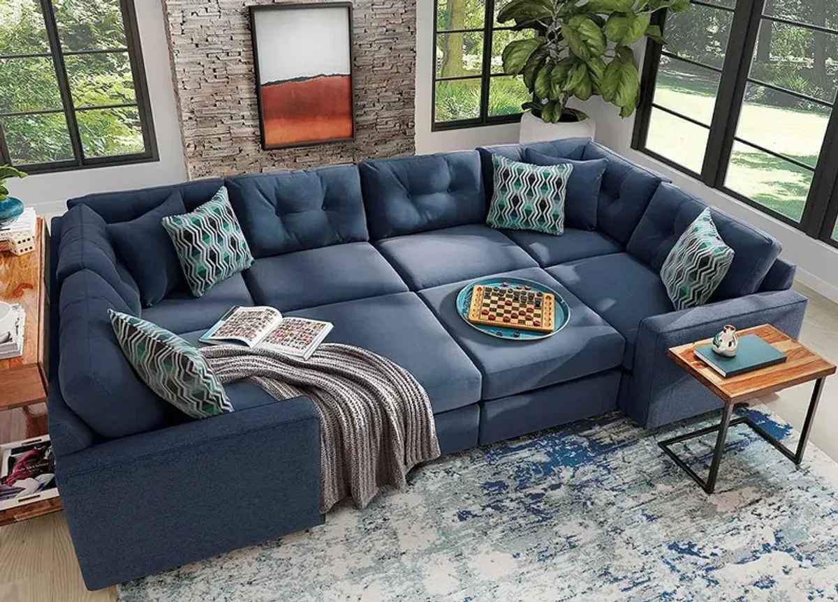 ModularOne Blue 8 Pc. Sectional By Drew & Jonathan