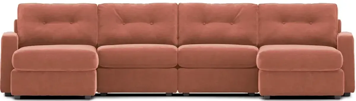 ModularOne Orange 4 Pc. Sectional By Drew & Jonathan