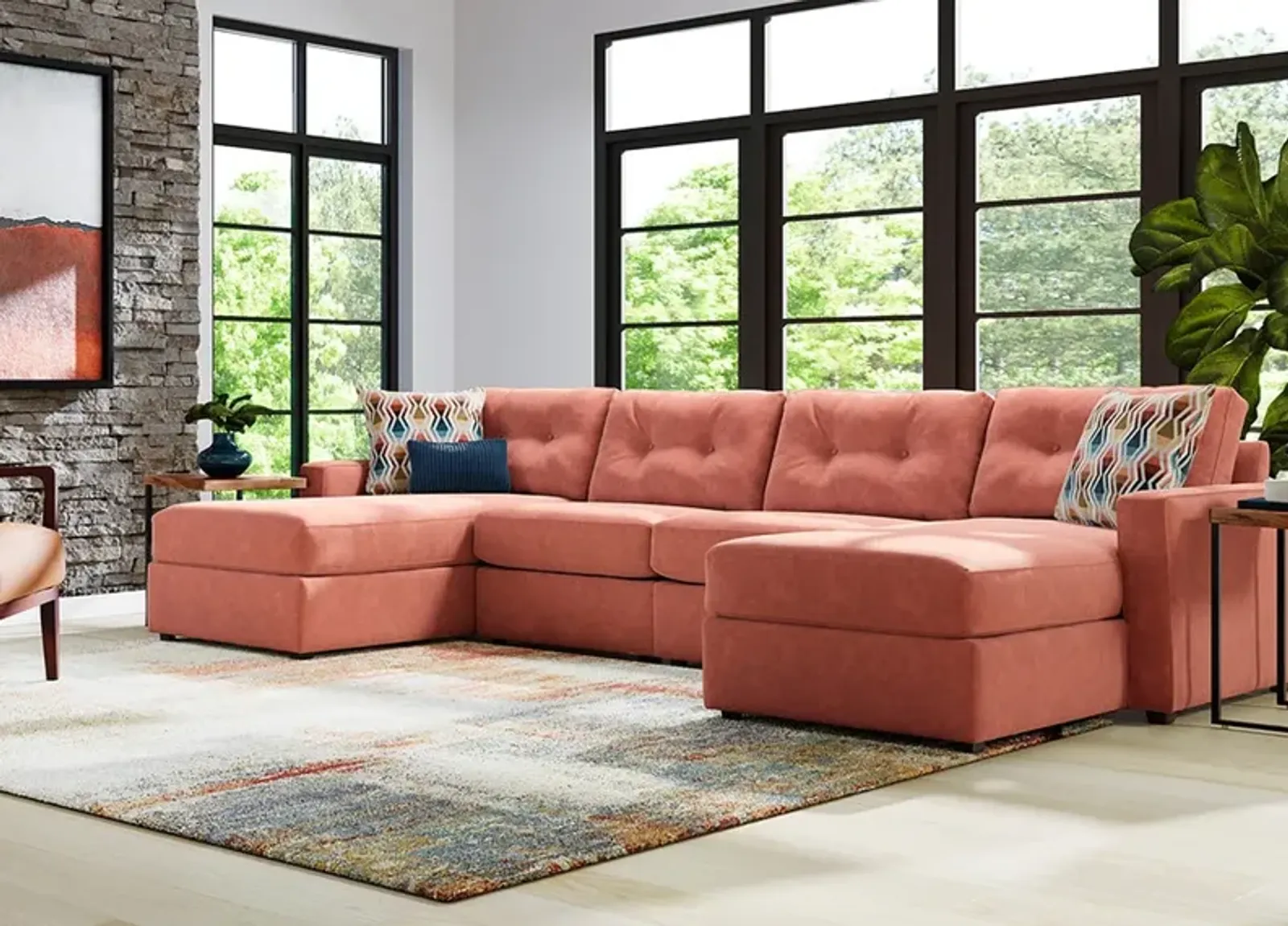 ModularOne Orange 4 Pc. Sectional By Drew & Jonathan